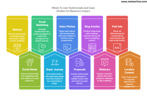 Strategic placement of Testimonials and Case Studies