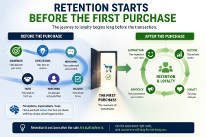 Customer retention starts before the first purchase
