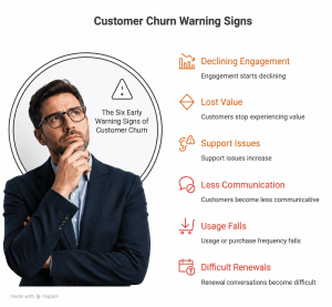 Warning signs of customer churn